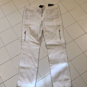 WHBM white cargo pants
